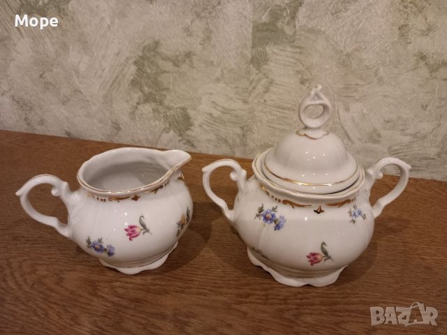 Порцеланова захарница и латиера , снимка 2 - Сервизи - 40051591