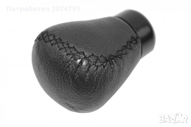 Универсална Топка за Скоростен Лост Черна Кожа с Шевове Малка 8см, снимка 7 - Аксесоари и консумативи - 32921032