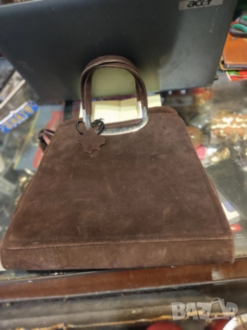 Кожени чанти Чанта тигров принт Колан тигров принт Сет чанта и колан тигров принт Кафява чанта велур, снимка 4 - Чанти - 52402482