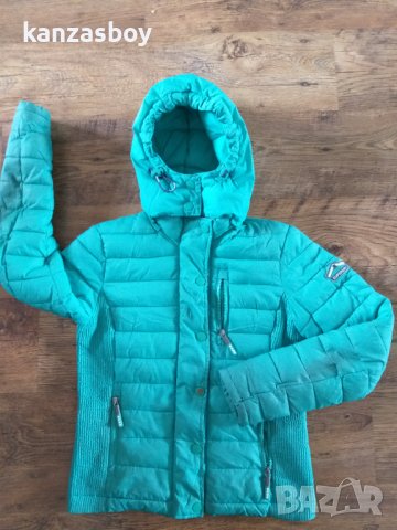 Superdry Mint Marl Fuji Slim Double Ziphood Jacket - страхотно дамско яке, снимка 5 - Якета - 38287742