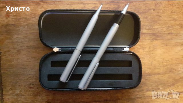 химикалка и ролер комплект, Марксман, метал в калъф метален стабилен с цип, снимка 3 - Ученически пособия, канцеларски материали - 37016145