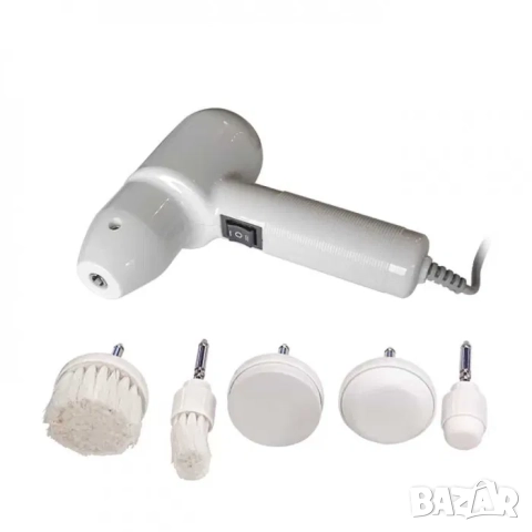 Козметичен уред 8 в 1 дарсонвал, четков пилинг, йонофореза, ултразвук, плазма пен, вакуум, снимка 5 - Козметични уреди - 52070505