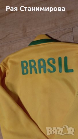 Brazil football zip up unisex , снимка 2 - Суичъри - 43429424