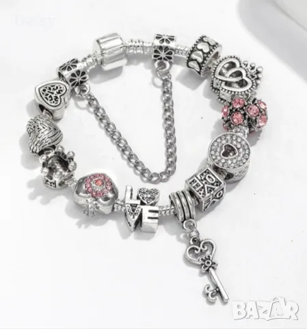 Гривни тип Пандора / Pandora с печат 925, снимка 5 - Гривни - 48874890