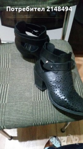 Дамски боти от естествена кожа, снимка 5 - Дамски боти - 27327203