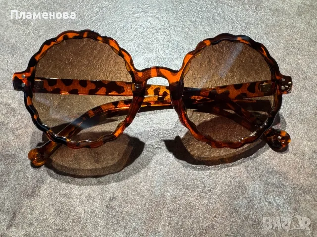 Дамски кръгли слънчеви очила с тигров дизайн , снимка 2 - Слънчеви и диоптрични очила - 49359590