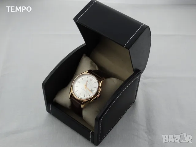 КОЖЕНА КУТИЯ за ЧАСОВНИК- ЧЕРНА, снимка 2 - Други - 48144606