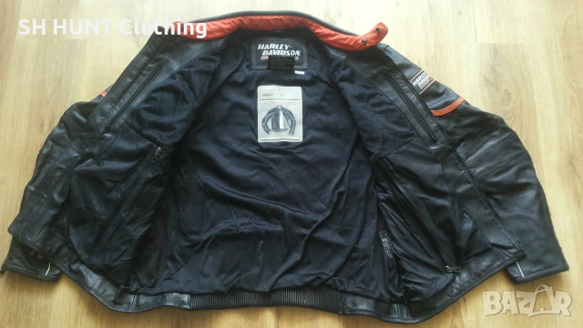 HARLEY DAVIDSON Racing Leather Jacket размер 3XL мото яке естествена кожа 8-27, снимка 15 - Якета - 52159708