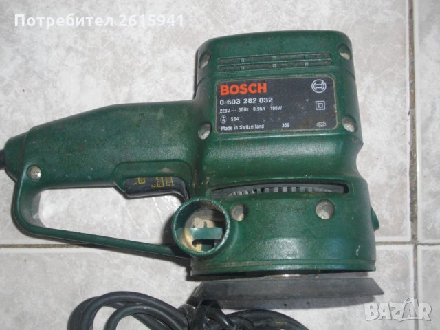 Bosch PEX115A-ЗА РЕМОНТ-ЗА ЧАСТИ-Бош-Швейцарски Кръгъл-190 Вата-Ексцентър Виброшлайф, снимка 3 - Други инструменти - 33130331