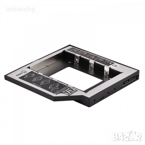 ANIMABG SSD/HDD 12.5mm Caddy адаптер за CD/DVD слот на лаптоп, снимка 8 - Други - 32265169