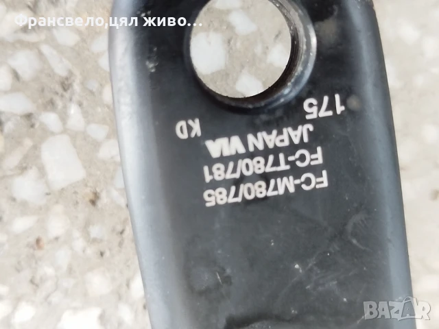 Курбел със средно движение за велосипед колело Shimano deore xt fc m 780, снимка 2 - Части за велосипеди - 50542487
