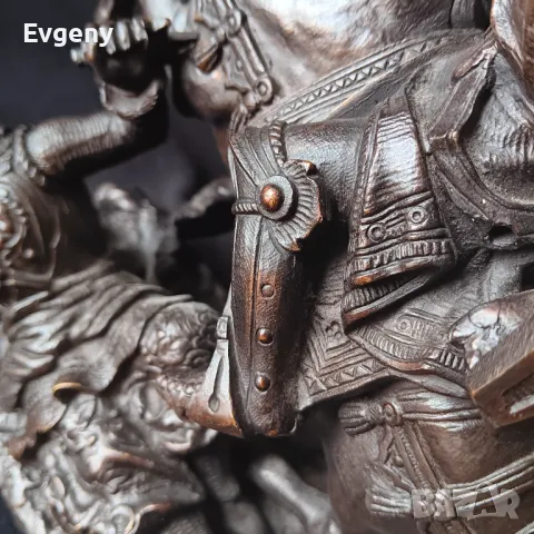 Бронзова  Скулптура от 18 век, снимка 12 - Антикварни и старинни предмети - 48930365