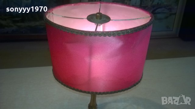 ретро лампа-антика мед/месинг-внос холандия, снимка 4 - Колекции - 28118422