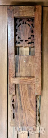 Изящна  ръчно резбована поставка за книги от червено дърво., снимка 5 - Антикварни и старинни предмети - 48895538