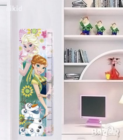 2 вид : Елза и Анна Frozen замръзналото кралство метър стена мебел детска стая лепенка самозалепващ
