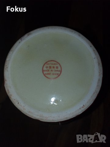Сатцума Satsuma Стара китайска ваза порцелан, снимка 4 - Антикварни и старинни предмети - 43133721