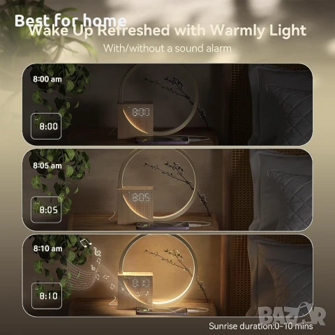 Будилник Sunrise, светлина за събуждане, помощ за сън, снимка 5 - Друга електроника - 51121459
