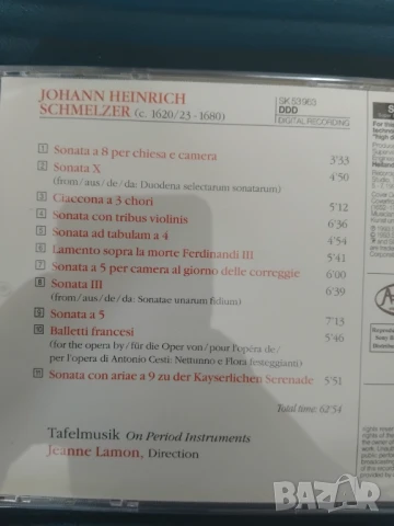 Schmelzer -  Sonatas - аудио диск класическа музика, снимка 2 - CD дискове - 51254653