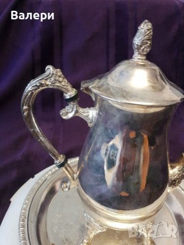 Сервиз За Кафе и Мляко 100 Посребрен Антика, снимка 6 - Антикварни и старинни предмети - 40746802