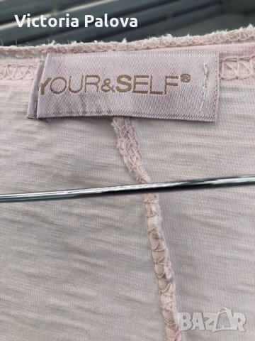 Красива копринена блуза YОUR &SELF Италия, снимка 6 - Тениски - 29064174