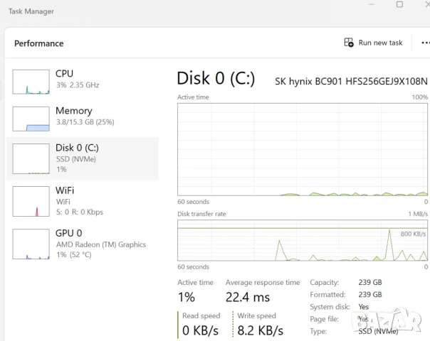 Супер лаптоп HP Probook 445 G9 с 6-ядрен Ryzen 5-5625U и 14'' FHD 256 GB SSD 16GB Windows 11 , снимка 12 - Лаптопи за работа - 50506847