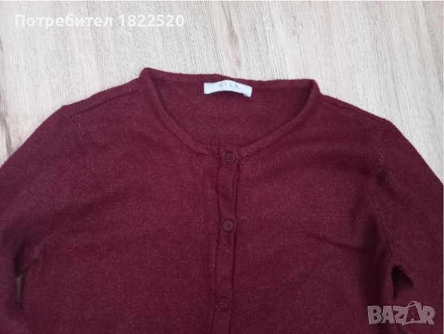 Жилетка в бордо Vila, снимка 4 - Жилетки - 38109598