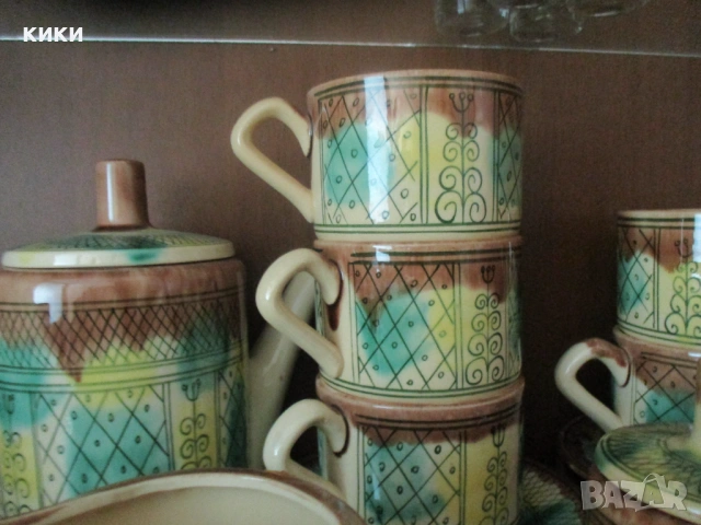 Сервиз за кафе/ чай Порцелан с печат/плато, снимка 10 - Сервизи - 44611772