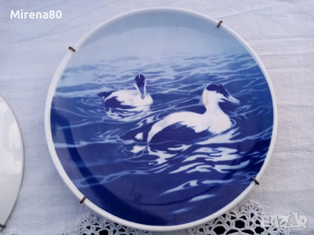 2 винтидж чинии за стена - Норвегия, снимка 4 - Антикварни и старинни предмети - 52552844