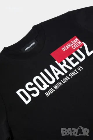Детска тениска Dsquared2 в черно, снимка 2 - Детски тениски и потници - 50175976