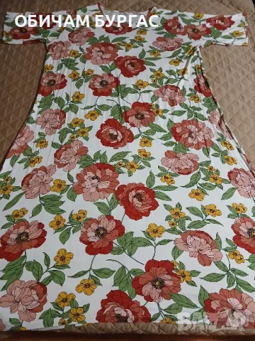 НОВА 4xl раз.58 КРАСИВА ЛЯТНА РОКЛЯ С ЦВЕТЯ, снимка 2 - Рокли - 49589709