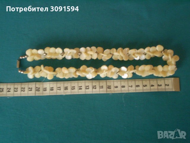 старо дамско колие от седеф ръчно изработено 50 те години, снимка 8 - Антикварни и старинни предмети - 37094578