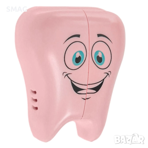 Кутийка за детска четка за зъби Зъбче розова_1230134, снимка 2 - Други - 52319795