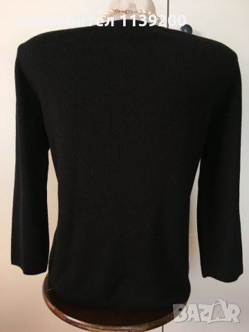 Escorpion S/M  испанска елегантна черна блуза топ, снимка 2 - Блузи с дълъг ръкав и пуловери - 27290613