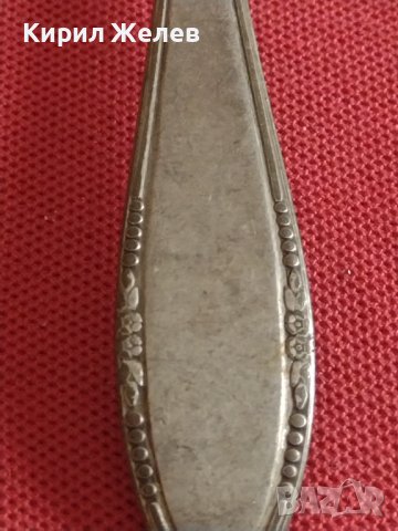 Стара лъжица с гравирани букви и маркировка за КОЛЕКЦИЯ ДЕКОРАЦИЯ БИТОВ КЪТ 23713, снимка 5 - Други ценни предмети - 43862571