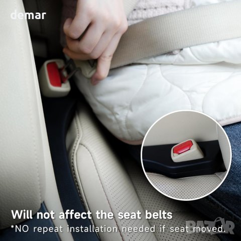 Givifive Комплект за запълване на празнината между седалката и конзолата – 2 бр, черни, снимка 4 - Аксесоари и консумативи - 43020362