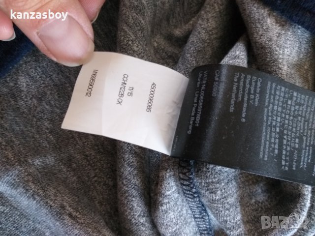 calvin klein - страхотна мъжка тениска КАТО НОВА, снимка 7 - Тениски - 40361583
