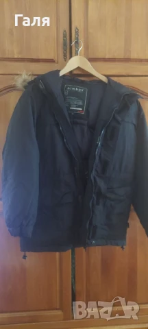 Зимно яке/става за планина/ с естествен косъм на качулката, снимка 2 - Якета - 51166899