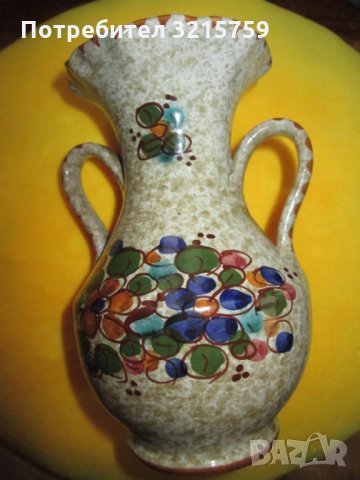 Керамична ваза ,ръчно изработена и рисувана, снимка 8 - Вази - 34916514