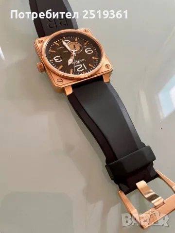 Златен часовник! Bell Ross, снимка 5 - Луксозни - 50024758