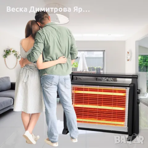 Кварцова печка, 1800w , три тръби, снимка 3 - Отоплителни печки - 47283931