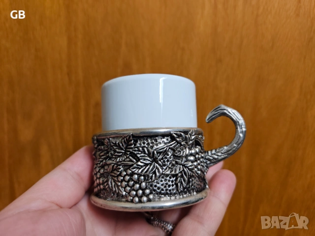 Сребрист сервиз за кафе, снимка 3 - Сервизи - 53479477