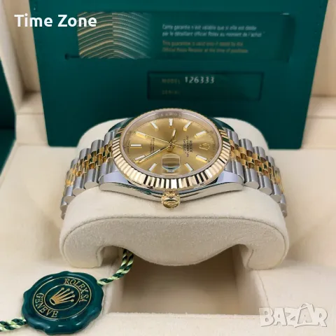 Rolex Datejust 36mm Two Tone Yellow Gold Champagne Dial Automatic Дамски Различни Варианти, снимка 5 - Дамски - 48183135