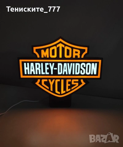 3д лампа HARLEY-DAVIDSON, снимка 2 - Настолни лампи - 53457357