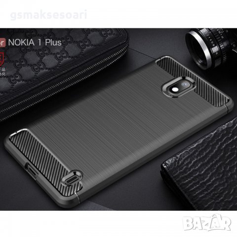 Nokia 1 Plus - Удароустойчив Кейс Гръб CARBON, снимка 4 - Калъфи, кейсове - 32641761