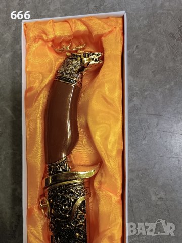 сувенирен кинжал нож елен, снимка 12 - Декорация за дома - 43492735