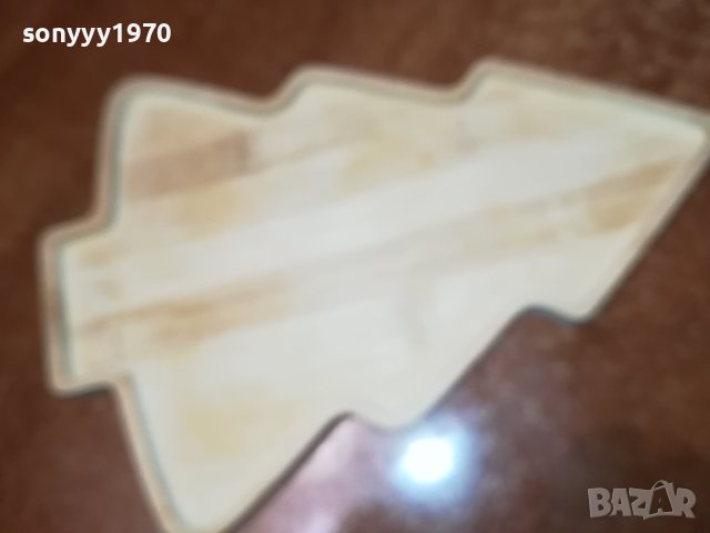 коледна елха дъска поднос чиния 30х20см 2312231353, снимка 2 - Антикварни и старинни предмети - 43524764