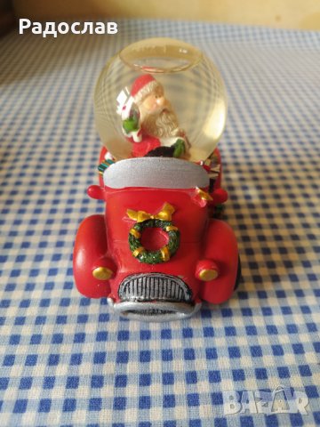 Дядо Коледа количка със снежна топка, снимка 4 - Други - 39017662