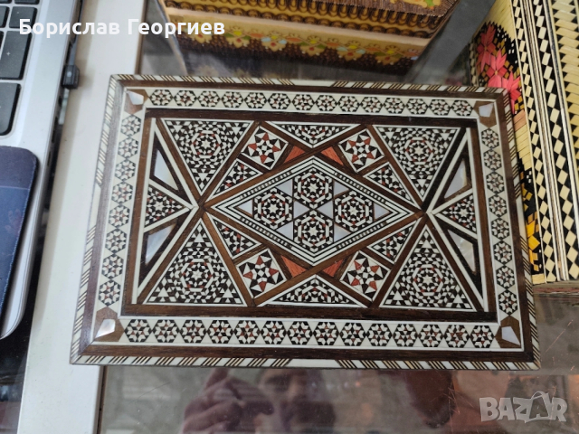 Дървена кутия три броя, снимка 4 - Колекции - 53093922