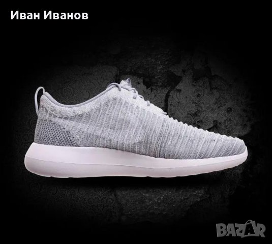 маратонки  NIKE ROSHE TWO FLYKNIT "WOLF GREY" номер 44-44,5, снимка 6 - Маратонки - 40283132