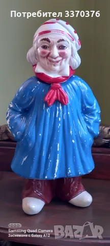 Ръчно, рисувана порцеланова бутилка-Италия, снимка 2 - Колекции - 49630842